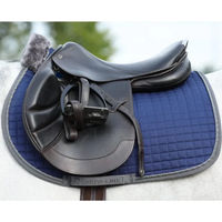 Produktbild von Bucas Show-Line Satteldecke für Pferde in Blau aus Polyester