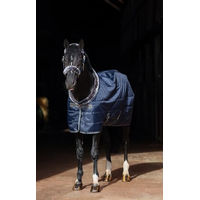 Produktbild von Bucas Show-Line Stable Rug Stalldecke für Pferde Navy/Grey 165 cm