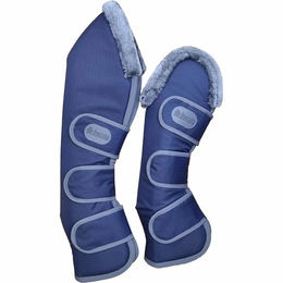 Bucas Show-Line Transportgamaschen für Pferde aus Ripstop-Material in Blau/Grau – Bild 1 von 3