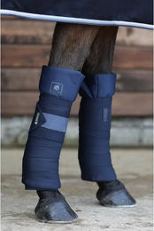 Produktbild von Bucas Show-Line Wrap Gamaschen für Pferde Blau 4er Pack
