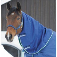 Produktbild von Bucas Smartex Turnout Combi Neck Pferdedecke mit Halsteil Blau Größe XS