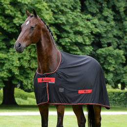Bucas Sports Line Cooler Pferdedecke aus Polyester in Rot Schwarz 120 – Bild 1 von 9