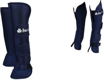 Produktbild von Bucas Stallgamaschen aus Nylon in Blau für Warmblut