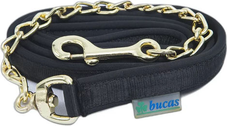 Produktbild von Bucas Stallion Longierleine für Pferde 2 Meter Schwarz mit Metallbeschlägen