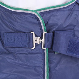 Bucas Stay Dry Stalldecke für Pferde in Navy Blau 300g – Bild 1 von 6