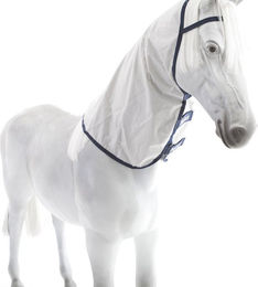 Bucas Sun Shower Combi Neck Halsteil für Pferde in Silber und Weiß aus Nylon Größe XS – Bild 1 von 3