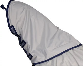Bucas Sun Shower Combi Neck Wasserdichte Pferdehalsdecke mit Halsteil Silber Grösse M – Bild 1 von 5