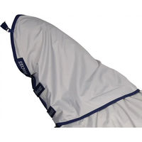 Produktbild von Bucas Sun Shower Combi Neck Wasserdichte Pferdehalsdecke mit Halsteil Silber Grösse M