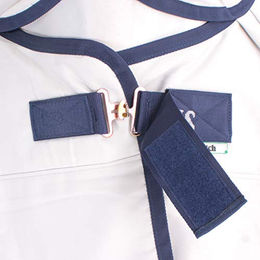 Bucas Sweet Itch Full Neck Ekzemdecke für Pferde Silber Blau 155 – Bild 1 von 6