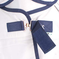 Produktbild von Bucas Sweet Itch Full Neck Ekzemerschutz-Fliegendecke für Pferde Silber Blau 140