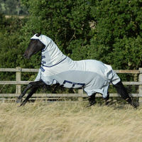 Produktbild von Bucas Sweet-itch X light Big-Neck Pferdedecke aus Polyester in Silber-Weiß Größe XL