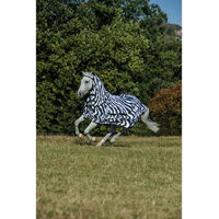 Produktbild von Bucas Sweet-itch Zebra Ekzemerdecke für Ponys in Schwarz-Weiß aus Polyester
