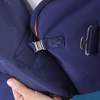 Produktbild von Bucas Therapy Cooler Big Neck Pferdedecke aus Polyester Navy/Orange Größe 130
