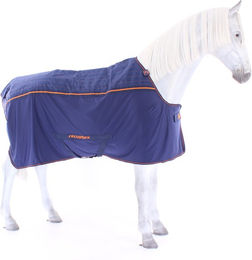 Bucas Therapy Cooler Big Neck Therapie- und Abschwitzdecke für Pferde Navy/Orange – Bild 1 von 7