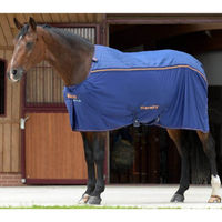 Produktbild von Bucas Therapy Cooler Big Neck Therapie- und Abschwitzdecke für Pferde Navy/Orange Größe 155