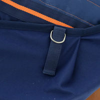 Produktbild von Bucas Therapy Cooler Neck Halsdecke für Pferde aus Fleece in Blau/Orange Größe XS