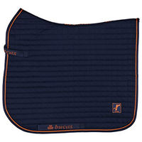 Produktbild von Bucas Therapy Dressur Schabracke aus Edelstahl in Blau und Orange