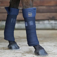 Produktbild von Bucas Therapy Leg Wrap Beinschutz Blau mit Edelstahl 4er-Set