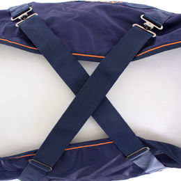 Bucas Therapy Turnout Pferdedecke Blau Orange Größe 135 – Bild 1 von 7