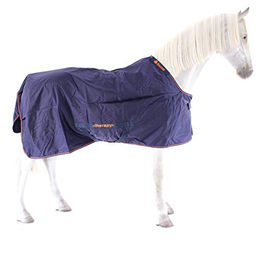 Bucas Therapy Turnout Pferdedecke Navy/Orange Größe 155 – Bild 1 von 8