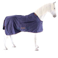 Produktbild von Bucas Therapy Turnout Pferdedecke Navy/Orange Größe 155