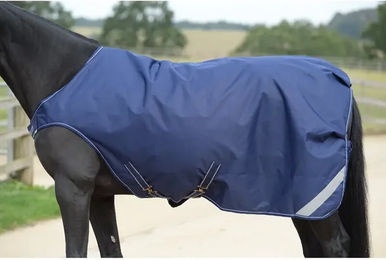 Bucas Walker Nierendecke für Pferde Navy/Silber Größe XL – Bild 1 von 5