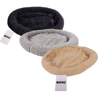 Produktbild von Buckz Katzenbett Cleo aus Plüsch in Grau