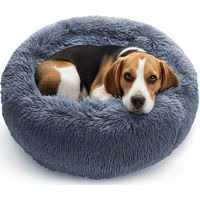 Produktbild von Buddy'z Best Haustierbett aus Plüsch für Hunde und Katzen in Grau Mini