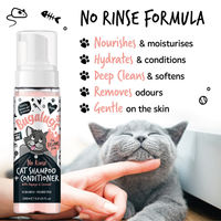 Produktbild von Bugalugs 2in1 Katzenshampoo und Conditioner ohne Wasser zur sanften Reinigung für alle Altersstufen 200ml - 200 ml