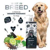 Produktbild von Bugalugs Charcoal Citrus Hundeshampoo mit Aktivkohle und Zitrusduft 500 ml vegan - 500 ml