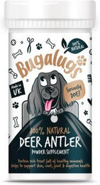 Bugalugs Deer Antler Powder 70 g Natürliches Ergänzungsfuttermittel für Hunde aller Altersstufen und Größen – Bild 1 von 3