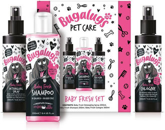 Bugalugs Hundepflege-Set Baby Fresh mit Shampoo, Entwirrer und Parfüm für Welpen, 650 ml – Bild 1 von 4