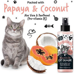 Bugalugs Katzenparfüm Papaya Kokosnuss Deo für Katzen 200 ml Vegan mit Pro-Vitamin B5 - 200 ml – Bild 1 von 13