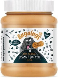 Bugalugs Natürliche Erdnussbutter für Hunde - Proteinreiche Leckerli-Paste ohne Zucker und Glutenfrei - 340 g - 340 g – Bild 1 von 7