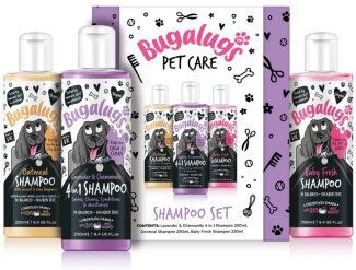 Bugalugs Probierset Shampoo für Welpen Haut & Fell Beruhigung 3 x 250 ml Vegan – Bild 1 von 2