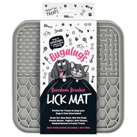 Produktbild von Bugalugs Schleckmatte für Hunde und Katzen aus Silikon, Grau, 20cm