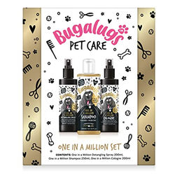 Bugalugs Spa Geschenkset One in a Million für Hunde mit Shampoo, Entwirrungsspray und Kölnisch Wasser vegan - 650 ml – Bild 1 von 11