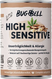 BugBell HighSensitive Nassfutter mit Insekten für erwachsene Hunde hypoallergen und nierenunterstützend 12 x 400 g – Bild 1 von 2