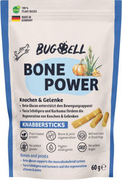 Produktbild von BugBell Knabbersticks Bone Power Funktionssnack ohne tierisches Protein 60 g