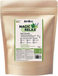 BugBell Magic Relax Hundefutter Trockenfutter mit Insektenprotein, Spinat, Hanf und Heilkräutern, getreidefrei und hypoallergen, 7 kg - 7 kg – Bild 1 von 5