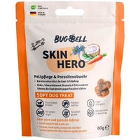 Produktbild von BugBell SkinHero Weiche Hundeleckerei Vegan Ohne tierisches Protein 12 x 60 g