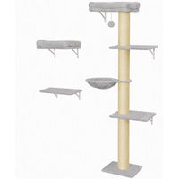Produktbild von BundiGlassware 3-teiliges Katzenkletterwand Set mit Plattformen und Hängematte