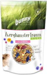 Produktbild von Bunny Expert Flower Zwerghamster Hauptfutter mit getrockneten Kräutern 3x500g