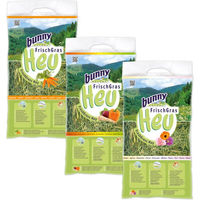 Produktbild von Bunny FrischGras Heu Set für Kaninchen mit Karotte, Vital und Blüten 9 x 500 g