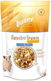 Produktbild von Bunny HamsterTraum EXPERT Hair und Skin Hauptfutter mit Insekten für Hamster 3x500g