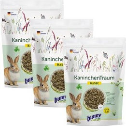 Produktbild von Bunny KaninchenTraum Basic Futterpaket für Kaninchen 3x 1,5 kg - 3 x 1,5 kg