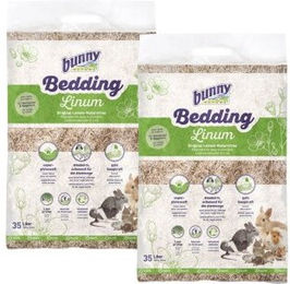 Produktbild von Bunny Leinenstreu Bunny Bedding Linum für Kaninchen 2x35 l - 2 x 35 l