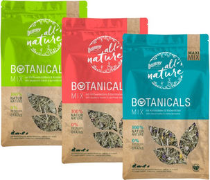 Bunny Nature All Nature Botanicals Maxi Mix getrocknete Kräuter mit Pfefferminzblättern und Kamillenblüten für Kaninchen Meerschweinchen Chinchillas und Degus 400g – Bild 1 von 8