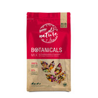 Produktbild von Bunny Nature Botanicals Mid Mix getrocknete Kräuter mit Ringelblumenblüten und Rosenblüten für Kaninchen, Meerschweinchen, Chinchillas und Degus 130 g - 130 g