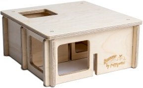 Bunny Nature by puppijames Labyrinth Mini Intelligenzspielzeug aus Holz für Kaninchen – Bild 1 von 2